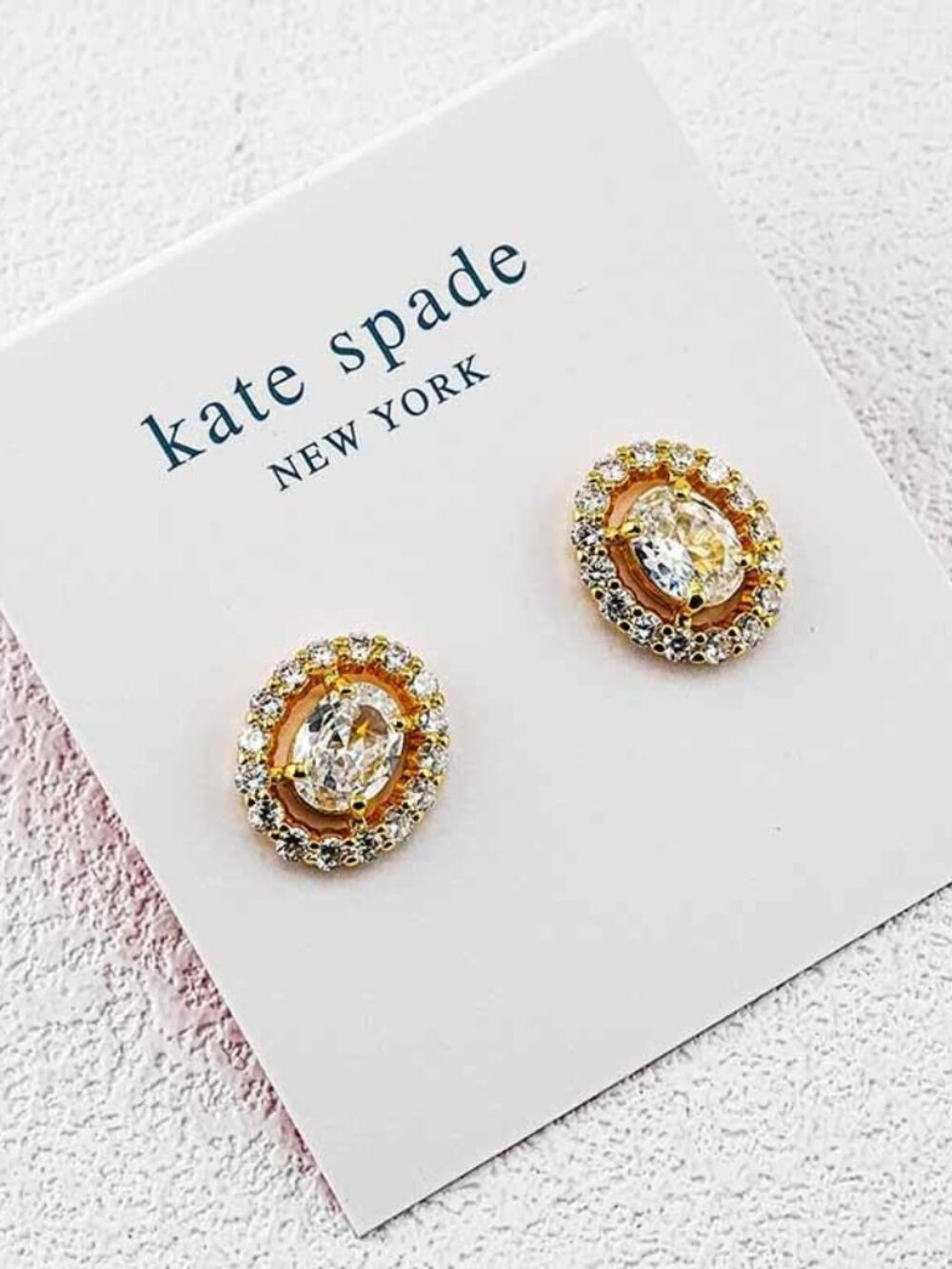 Kate Spade Crystal Inlaid Stud Earrings